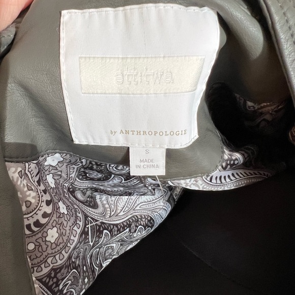 Anthropologie Faux Leather Jacket - Picture 2 of 13